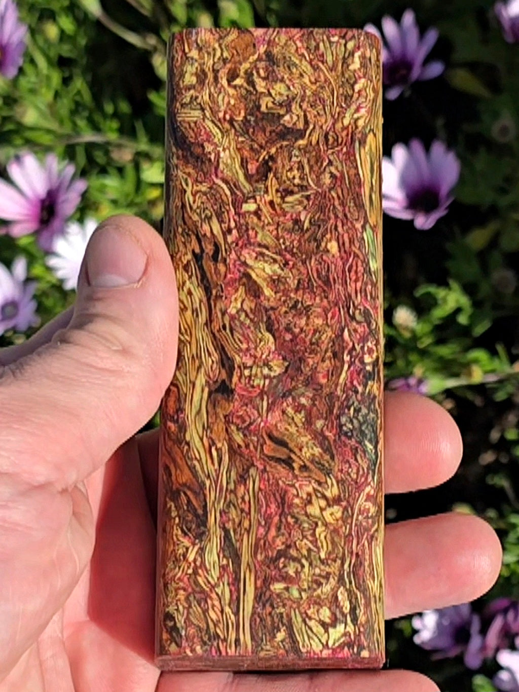 "Stained glass" Hempwood blank